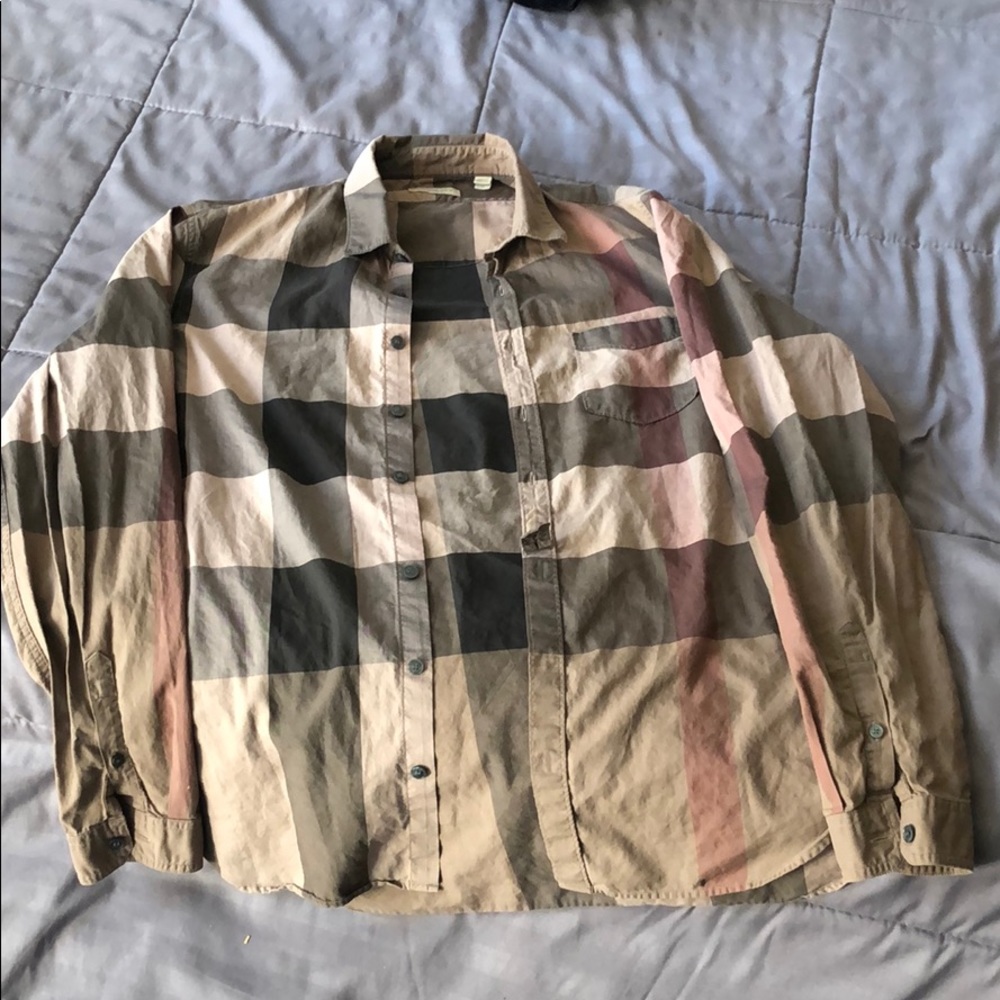 Selling Burberry button down shirt used condition